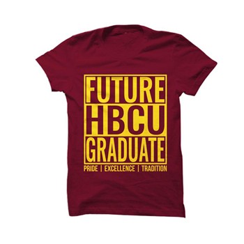 BlackOwnedBusiness HBCU PRIDE & JOY Future HBCU Graduate T Shirt Maroon Gold Style